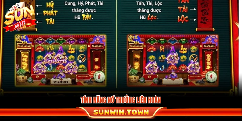 Tính năng nổ liên hoàn tạo nhiều lượt thắng nối tiếp nhau