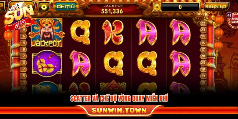 Biểu tượng Scatter dùng để kích hoạt free spin đầy ưu đãi