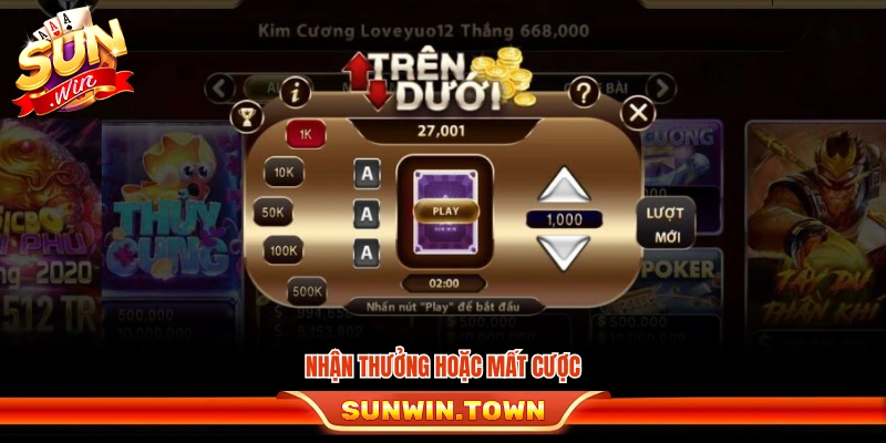 Kết quả sẽ quyết định bạn thắng hoặc thua